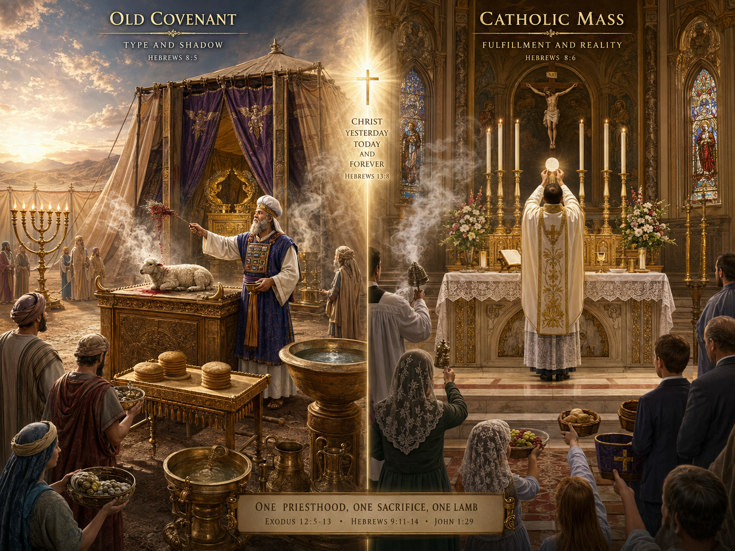 From the Tabernacle to the Altar: How the Catholic Mass Fulfils the Worship of the Old Covenant